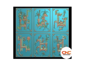 Download file Tứ bình cnc jdp đẹp mắt
