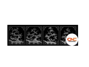 Download file Tứ quý cnc đơn giản đẹp