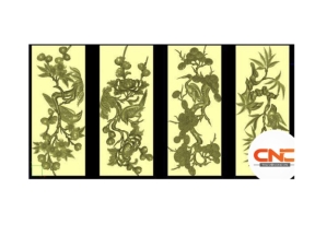 Download file tứ quý cnc đơn giản đẹp mắt