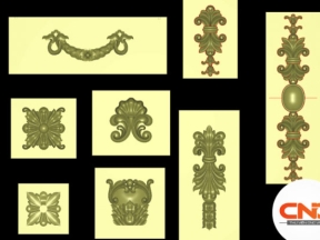 Download hoa lá tây cửa cnc jdp đẹp mắt