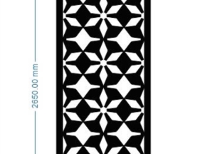 Download model cnc vách cổng bông tuyết dxf