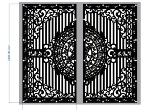 Download model cổng 2 cánh cnc dxf đẹp mắt nhất