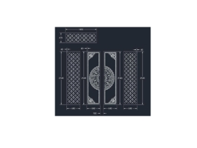 Download model cổng 4 cánh cnc bông tuyết đẹp