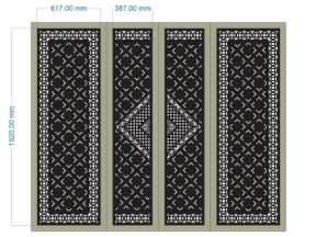 Download model cổng 4 cánh cnc đẹp