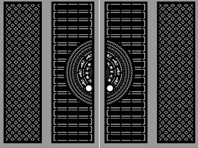 Download model cổng 4 cánh trống đồng cnc
