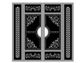 Download model cổng cnc dxf mới
