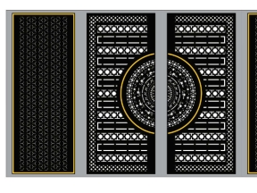 Download model cổng trống đồng bông tuyết 4 cánh cnc