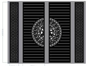 Download model cổng trống đồng bông tuyết cnc dxf