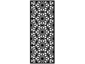 Download model dxf vách ngăn hoa đẹp mắt