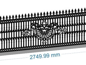 Download model hàng rào cnc hoa văn đẹp