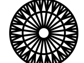 Download model hoa văn tròn dxf
