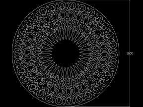 Download model mái kính cnc đẹp mắt dxf