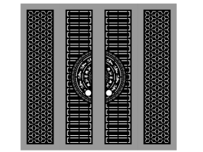 Download model thiết kế cổng 4 cánh trống đồng cnc