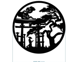 Download model thiết kế hoa văn tròn cnc dxf