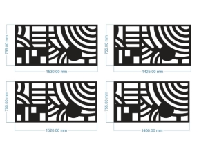 Download model vách ngăn vòm cung cnc dxf