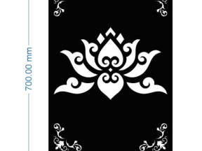 Download model vách sen cnc dxf mới