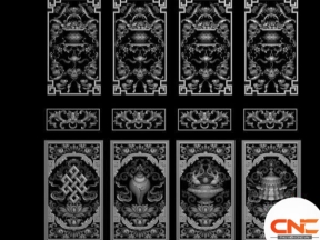 Download ván cửa dơi cnc thiết kế file mẫu jdp