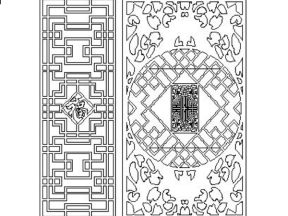 Dựng file dxf Vách ngăn CNC thiết kế độc đáo