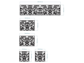 Dxf model cnc lan can 5 diện tích xây dựng