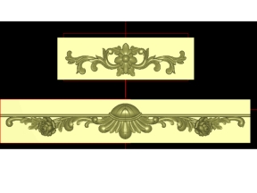 File 2 mẫu cnc hoa lá tây tủ