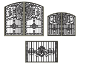File 2d cnc thiết kế cổng và hàng rào đẹp