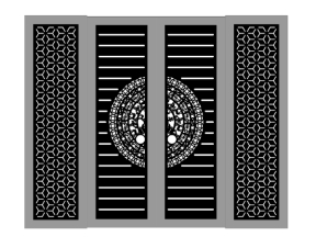 File 2d dxf cổng trống đồng bông tuyết cnc