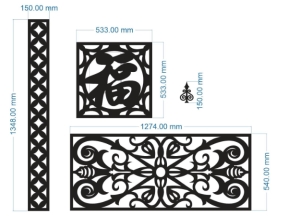 File 3 thiết kế hoa văn cổng kết hợp hoa văn chữ thọ