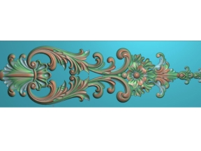 File 3d jdpaint hoa lá tây cổ điển