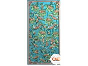 File 3d jdpaint tranh sen cá