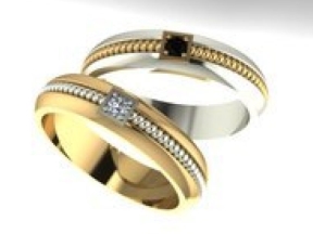 File 3dm đôi nhẫn cưới cnc đẹp