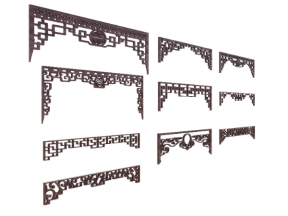 File 3dsmax tua cửa võng phòng thờ