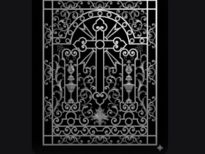 File bông gió nhà thờ nhôm đúc