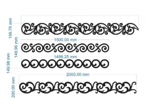 File cad cnc 4 thiết kế diềm mái kính