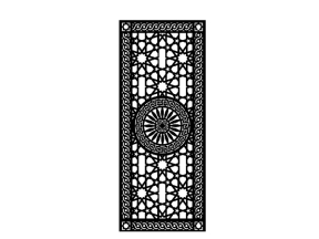 File cad cnc cổng 1 cánh đẹp