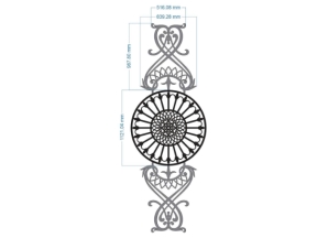 File cad cnc hoa văn mái kính dxf