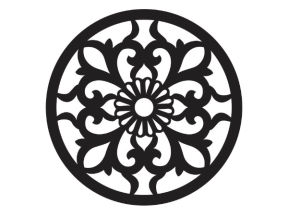 File cad cnc hoa văn tròn