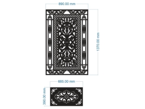 File cad cnc vách cổng