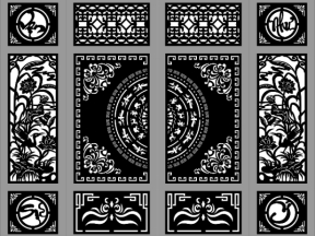 File cad cổng cnc 4 cánh vạn sự như ý mới nhất