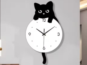 File cad đồng hồ mèo