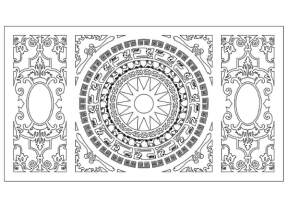File cad họa tiết Trống đồng CNC đẹp