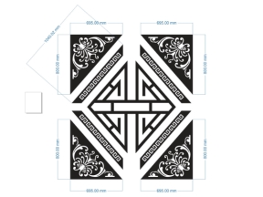 File cad hoa văn cổng tháng 12