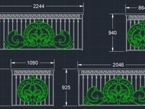 File cad lan can cnc mẫu họa tiết cực đẹp