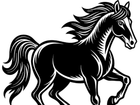 File cad ngựa phong thủy cắt cnc