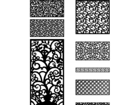 File CAD Tổng hợp các mẫu vách ngăn CNC