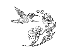 File cad và corel họa tiết chim hoa