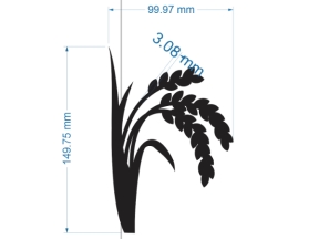 File cắt cnc bông lúa file cad đẹp