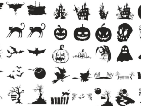 FIle cắt CNC các mẫu đồ vật trang trí trong halloween