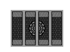 File cắt cnc cổng 4 cánh trống đồng bông tuyết sắc nét