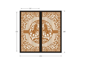 File cắt cnc cổng ngựa 2 cánh