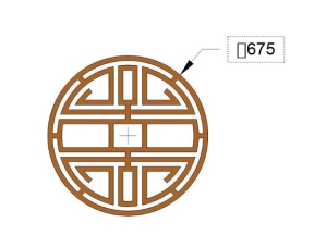 File cắt cnc thiết kế chữ thọ tròn